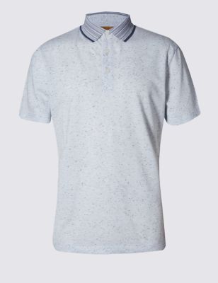 Pure Cotton Tailored Fit Piqu&eacute; Polo Shirt